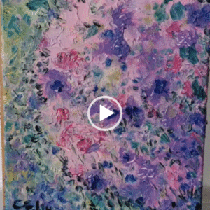 Small purple flower - Nimble Brush painting skill demonstration