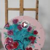Painting skill demonstration, Valentine's Day Bouquet, LIU CHWEN FANG