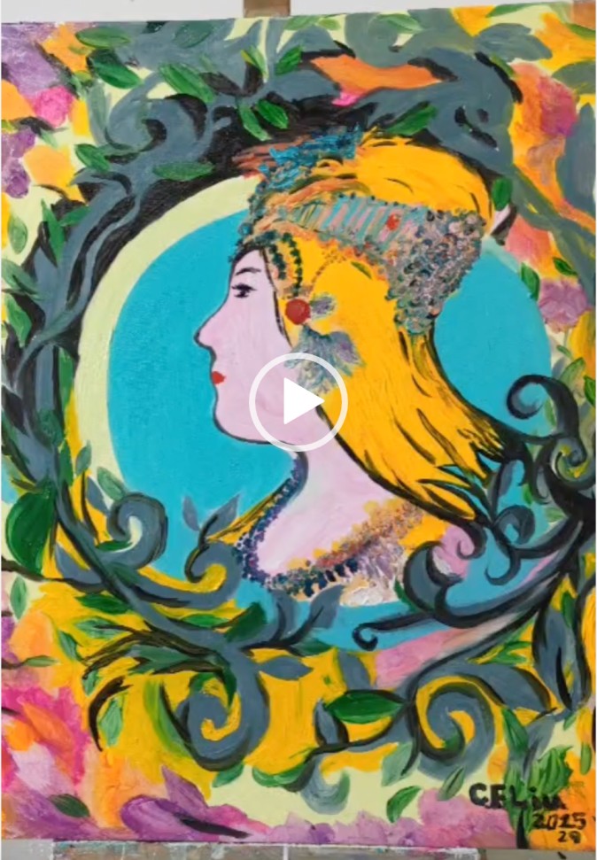 Painting skill demonstration, Noble, LIU CHWEN FANG