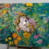 Painting skill demonstration, Woman in the Jungle, LIU CHWEN FANG
