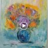 Painting skill demonstration, Dreamy Flowers, LIU CHWEN FANG