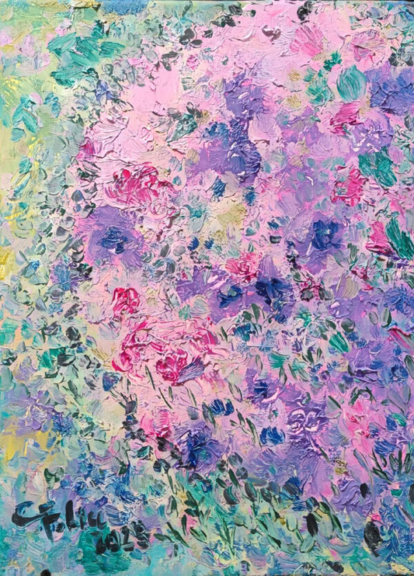 Small Purple Flowers by Dr. Liu Chwen Fang