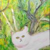 White Cat in the Garden