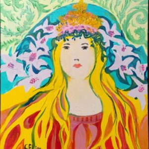Woman with Lilies