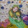Girl with a Flower Wreath