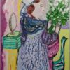 Woman Smelling Flowers