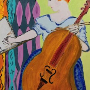 Woman Playing the Cello