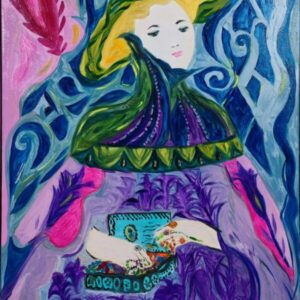 Woman Opening a Jewelry Box