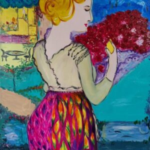 Woman Receiving Roses
