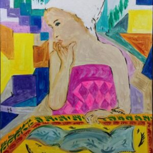 Woman Wrapped in a White Towel
