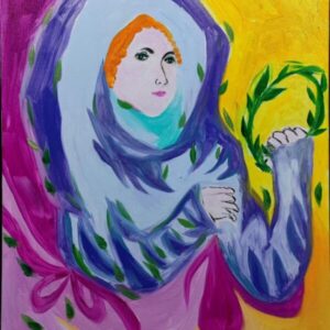 Girl Holding Olive Branches