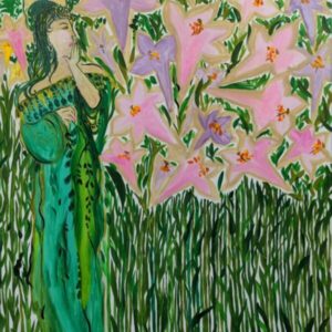 Woman Among Lilies